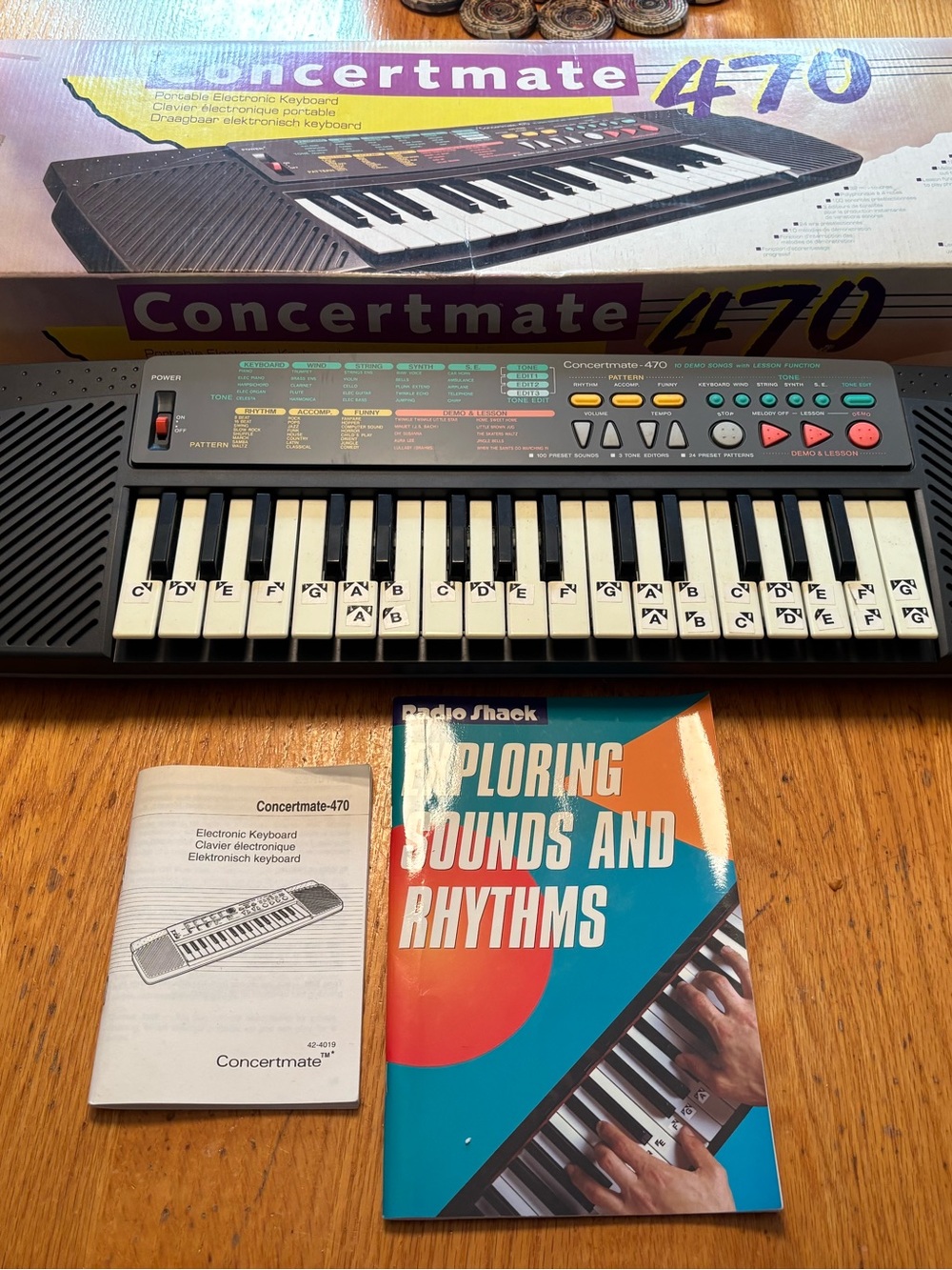 VTG Radio Shack Concertmate 470 Portable Electric Keyboard/Works